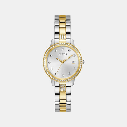 Guess Gd Heartless Women Quartz White Dial Analog Stainless Steel Gw0725L1