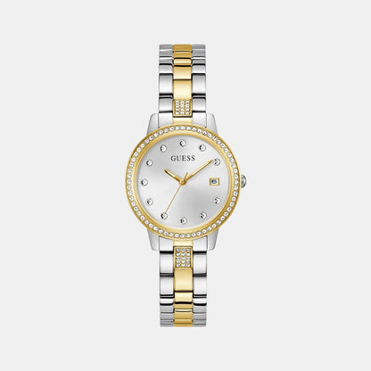 Guess Gd Heartless Women Quartz White Dial Analog Stainless Steel Gw0725L1