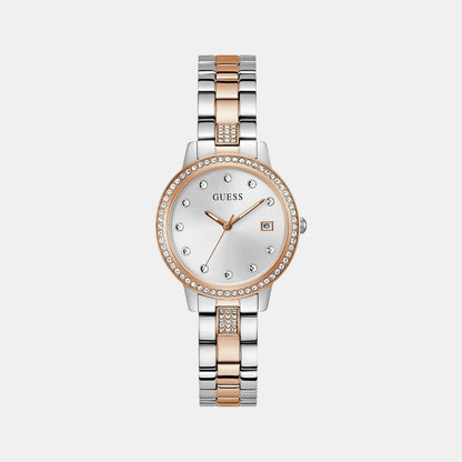 Guess Gd Heartless Women Quartz White Dial Analog Stainless Steel Gw0725L2