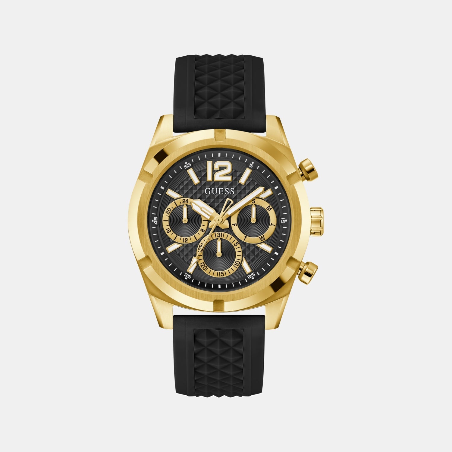 Guess Gs Resistance Men Quartz Black Dial Analog Stainless Steel Gw0729G2