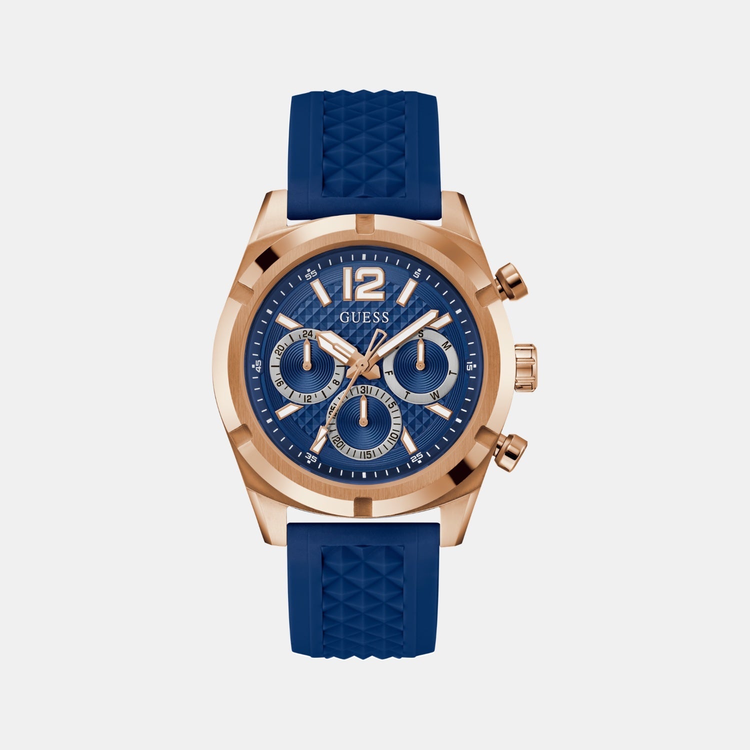 Guess Gs Resistance Men Quartz Blue Dial Analog Stainless Steel Gw0729G3