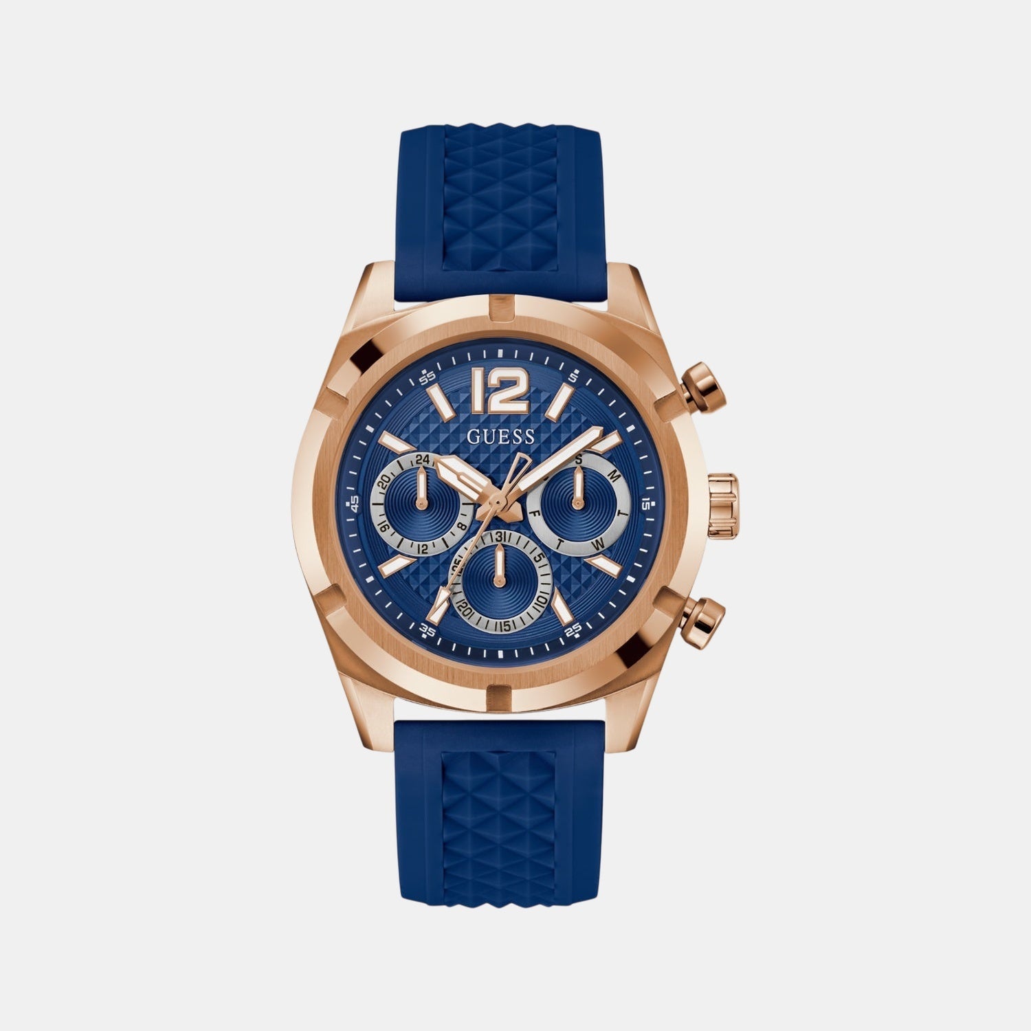 Guess Gs Resistance Men Quartz Blue Dial Analog Stainless Steel Gw0729G3
