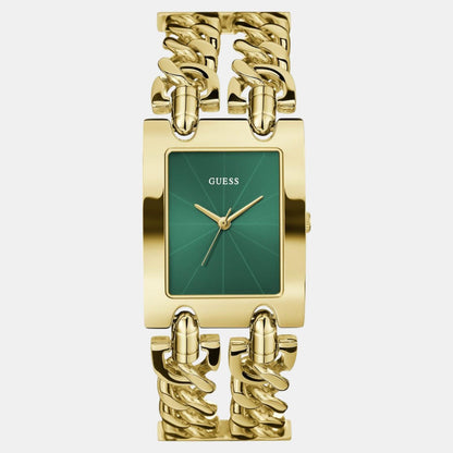 Guess Gt Mod Heavy Metal Women Quartz Green Dial Analog Stainless Steel Gw0740L2