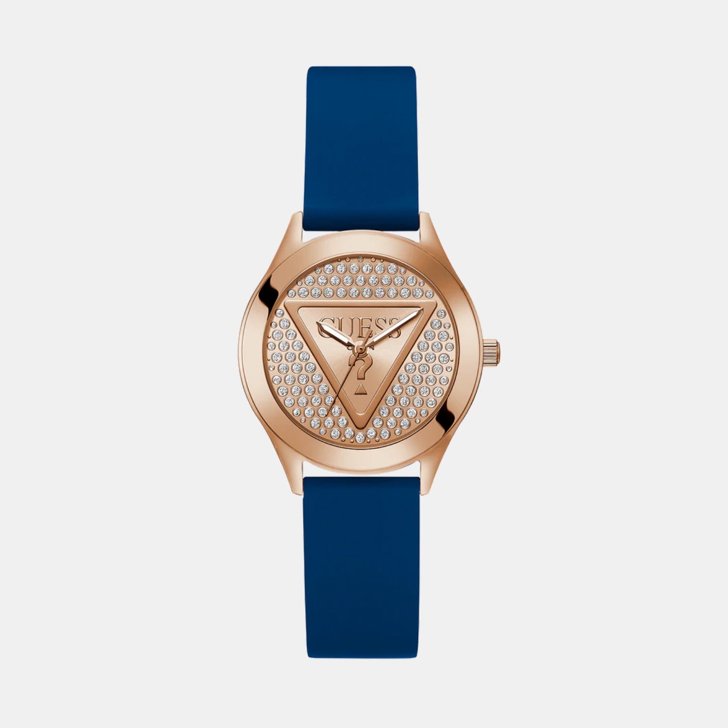 Guess Glitz Women Quartz Pink Dial Analog Silicone Watch Gw0745L4
