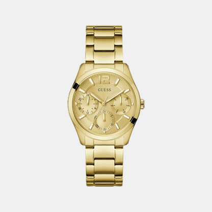 Guess Zoe Women Quartz Champagne Dial Multi-Function Stainless Steel Watch Gw0760L2