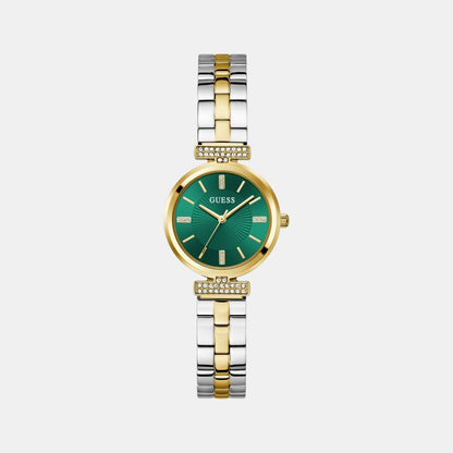 Guess Gd Array Women Quartz Green Dial Analog Stainless Steel Gw0762L6