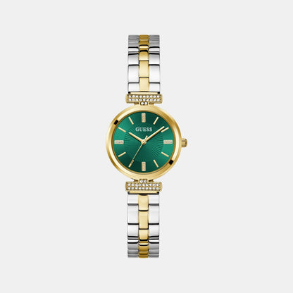 Guess Gd Array Women Quartz Green Dial Analog Stainless Steel Gw0762L6