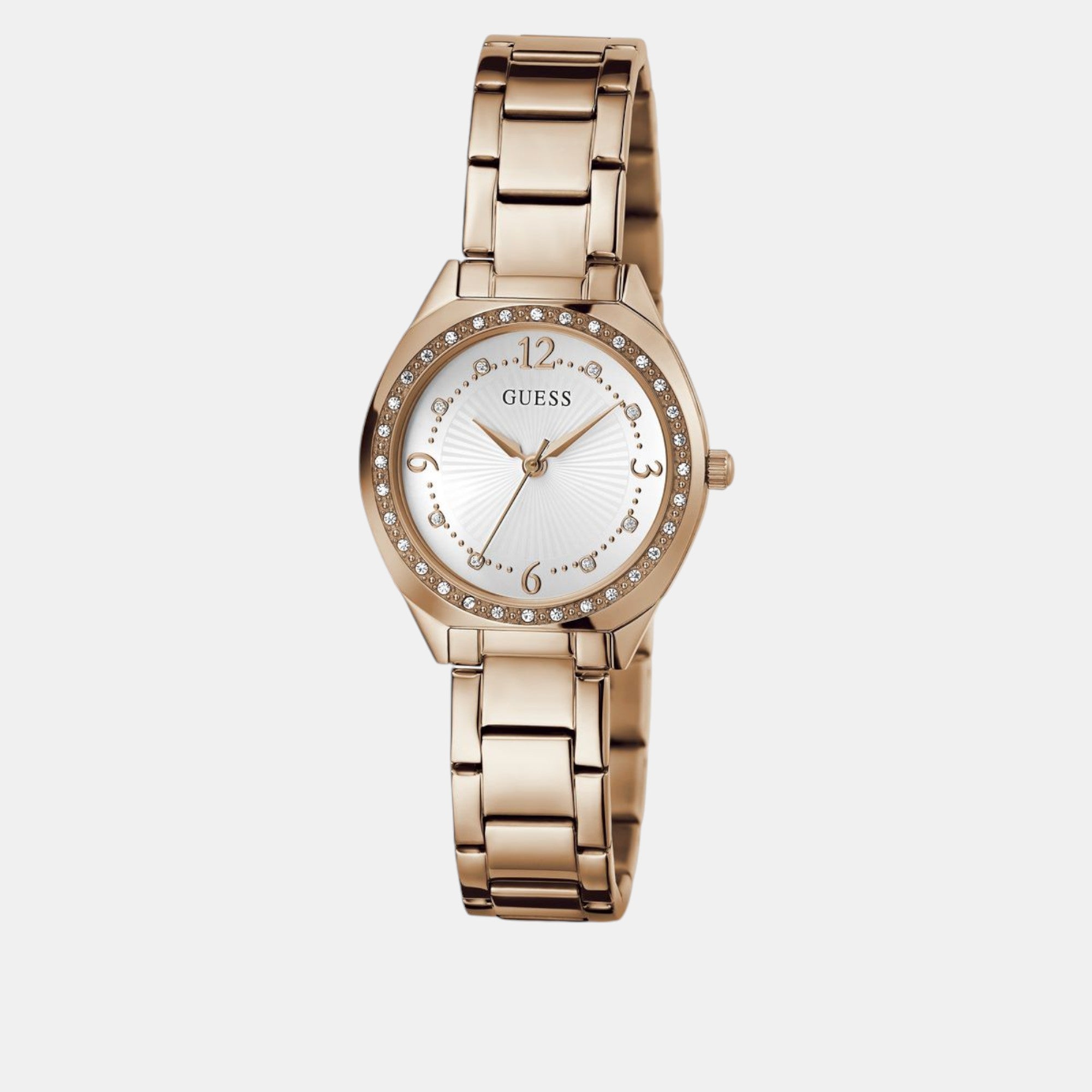 Guess Gd Charlotte Women Quartz White Dial Analog Stainless Steel Gw0767L3