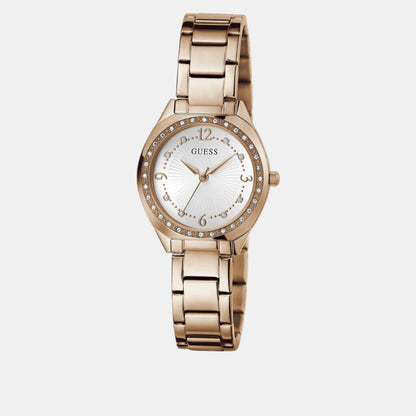 Guess Gd Charlotte Women Quartz White Dial Analog Stainless Steel Gw0767L3