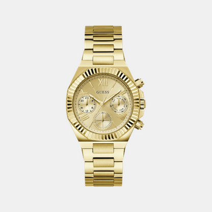 Guess Gd Equality Women Quartz Champagne Dial Analog Stainless Steel Gw0769L2