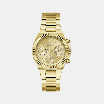 Guess Gd Equality Women Quartz Champagne Dial Analog Stainless Steel Gw0769L2