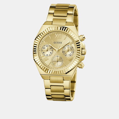 Guess Gd Equality Women Quartz Champagne Dial Analog Stainless Steel Gw0769L2