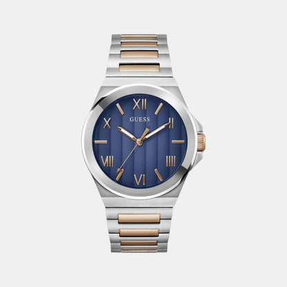 Guess Gd Vinyl Men Quartz Blue Dial Analog Stainless Steel Gw0789G4