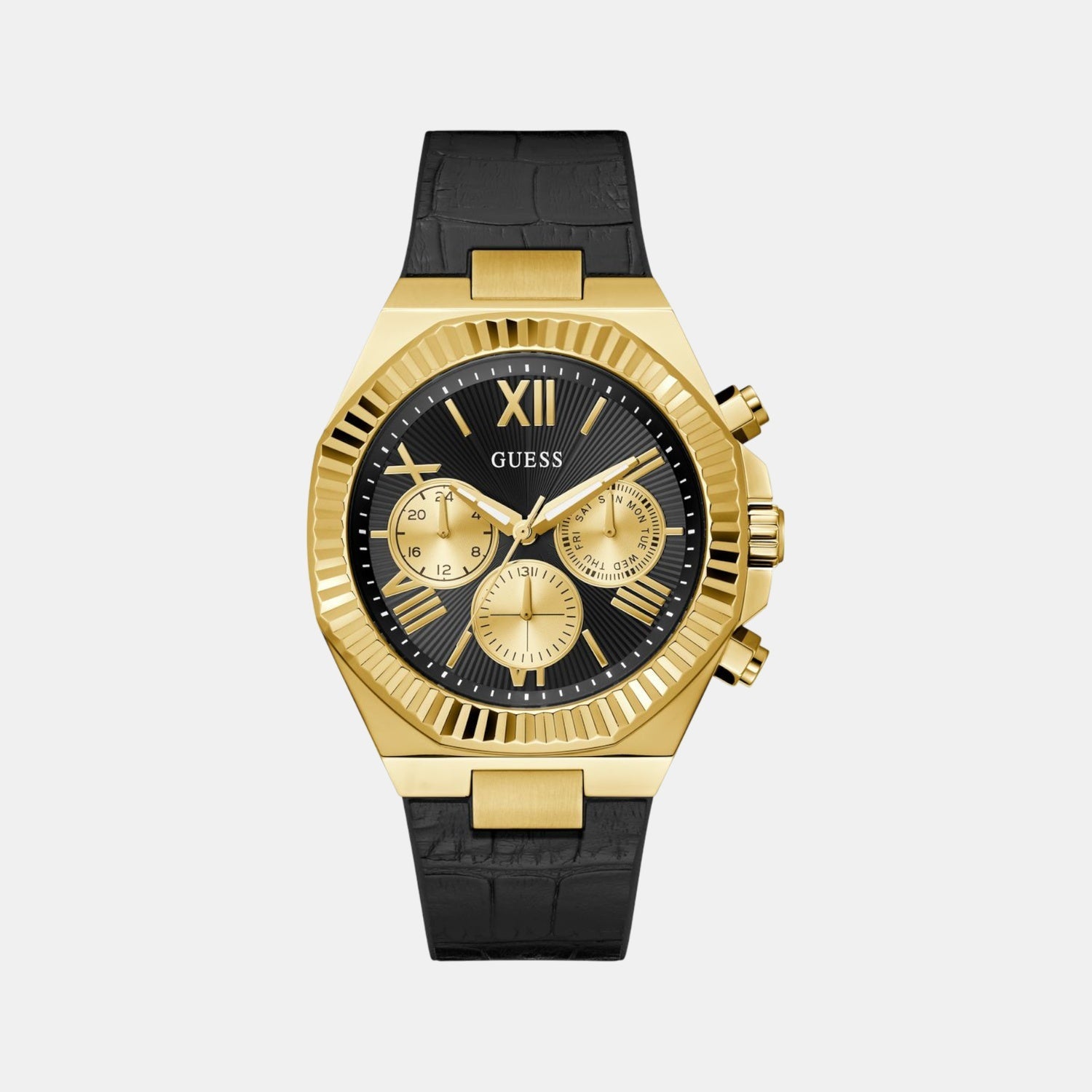 Guess Gd Equity Men Quartz Black Dial Analog Stainless Steel Gw0791G3