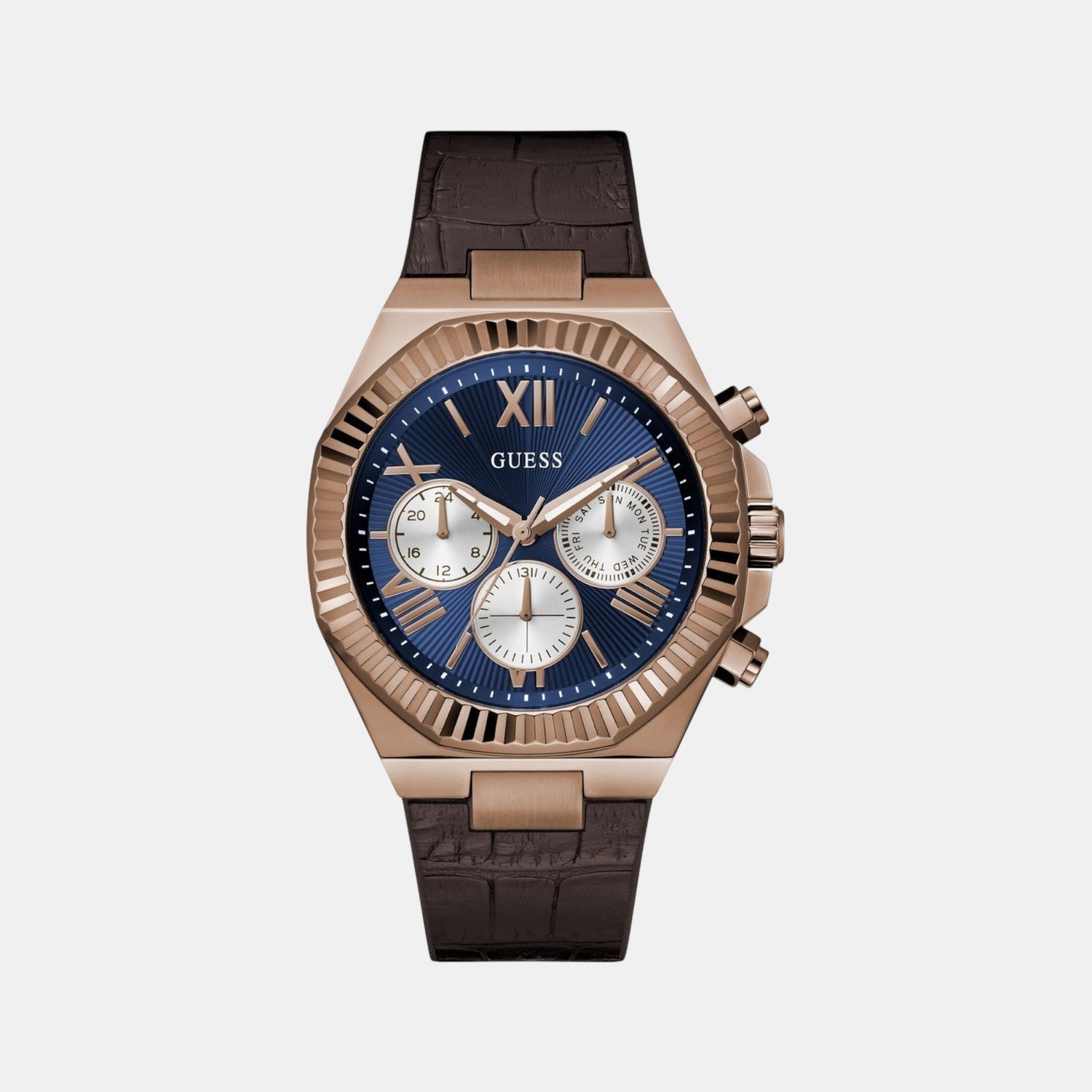 Guess Gd Equity Men Quartz Blue Dial Analog Stainless Steel Gw0791G4