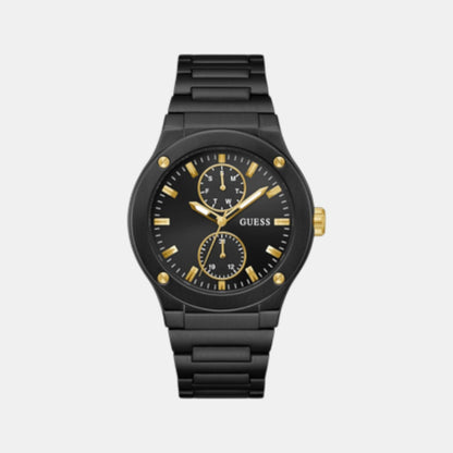 Guess Gd Jet Men Quartz Black Dial Analog Stainless Steel Gw0795G3
