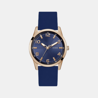 Guess Monte Men Quartz Blue Dial Analog Silicone Watch Gw0805G3