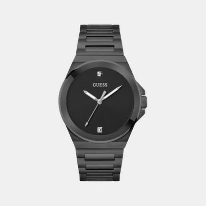 Guess Gd Vinyl Men Quartz Black Dial Analog Stainless Steel Gw0833G2