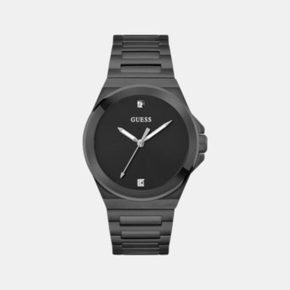 Guess Gd Vinyl Men Quartz Black Dial Analog Stainless Steel Gw0833G2