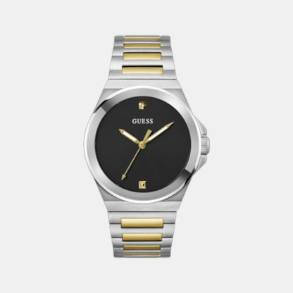 Guess Gd Vinyl Men Quartz Black Dial Analog Stainless Steel Gw0833G3
