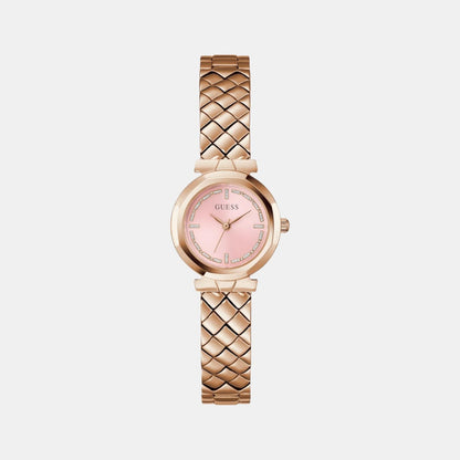 Guess Gb Mini Rumour Women Quartz Pink Dial Analog Stainless Steel Gw0839L3