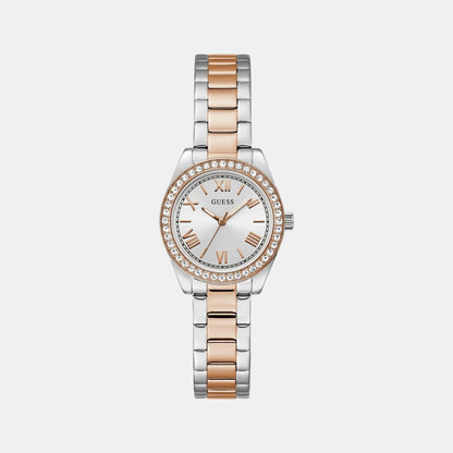 Guess Gd Mini Luna Women Quartz Silver Dial Analog Stainless Steel Gw0841L3