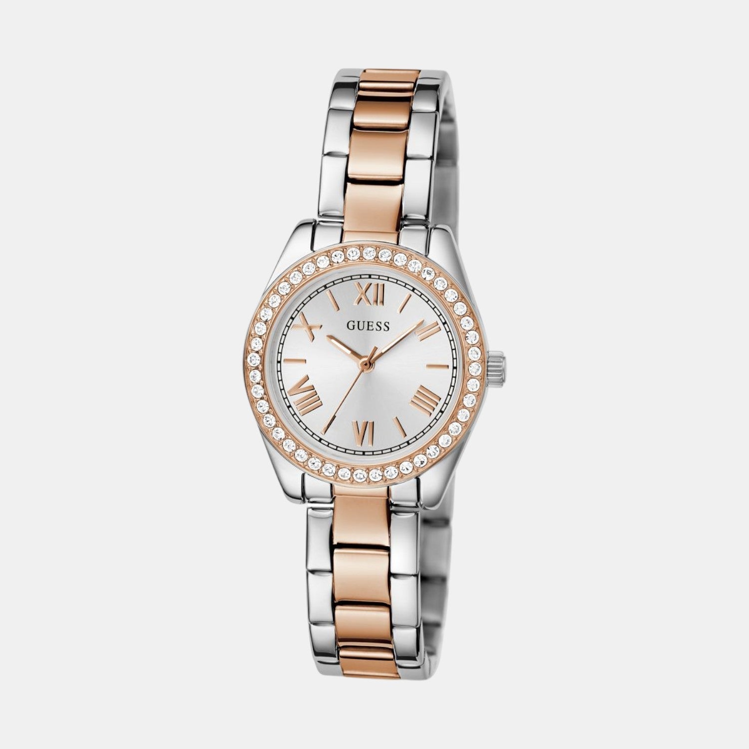 Guess Gd Mini Luna Women Quartz Silver Dial Analog Stainless Steel Gw0841L3