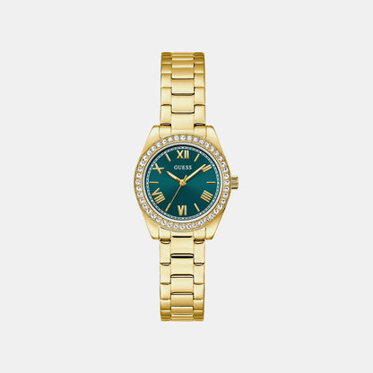 Guess Gd Mini Luna Women Quartz Teal Dial Analog Stainless Steel Gw0841L9