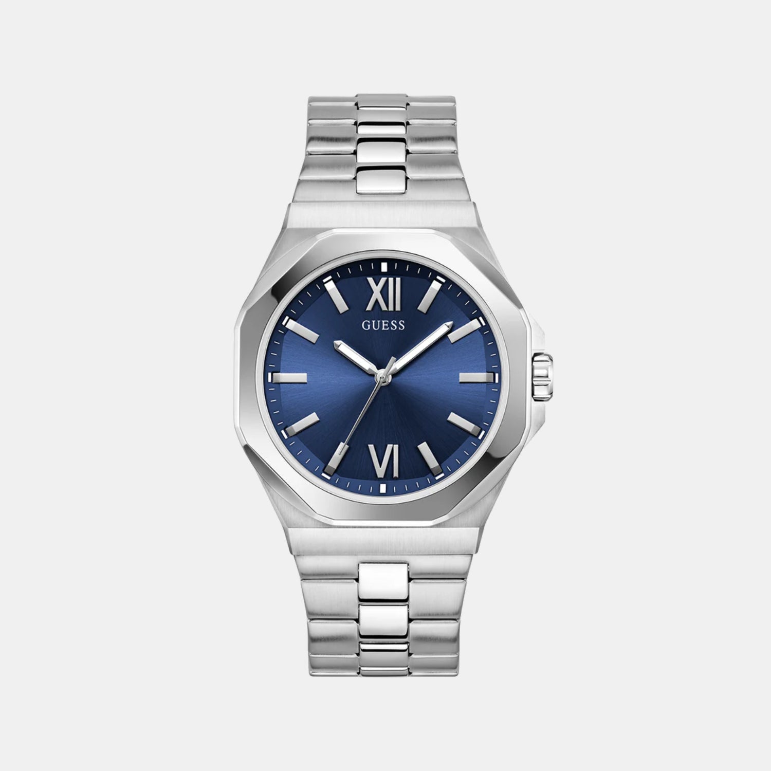Guess Gd Emperor Men Quartz Blue Dial Analog Stainless Steel Gw0849G1