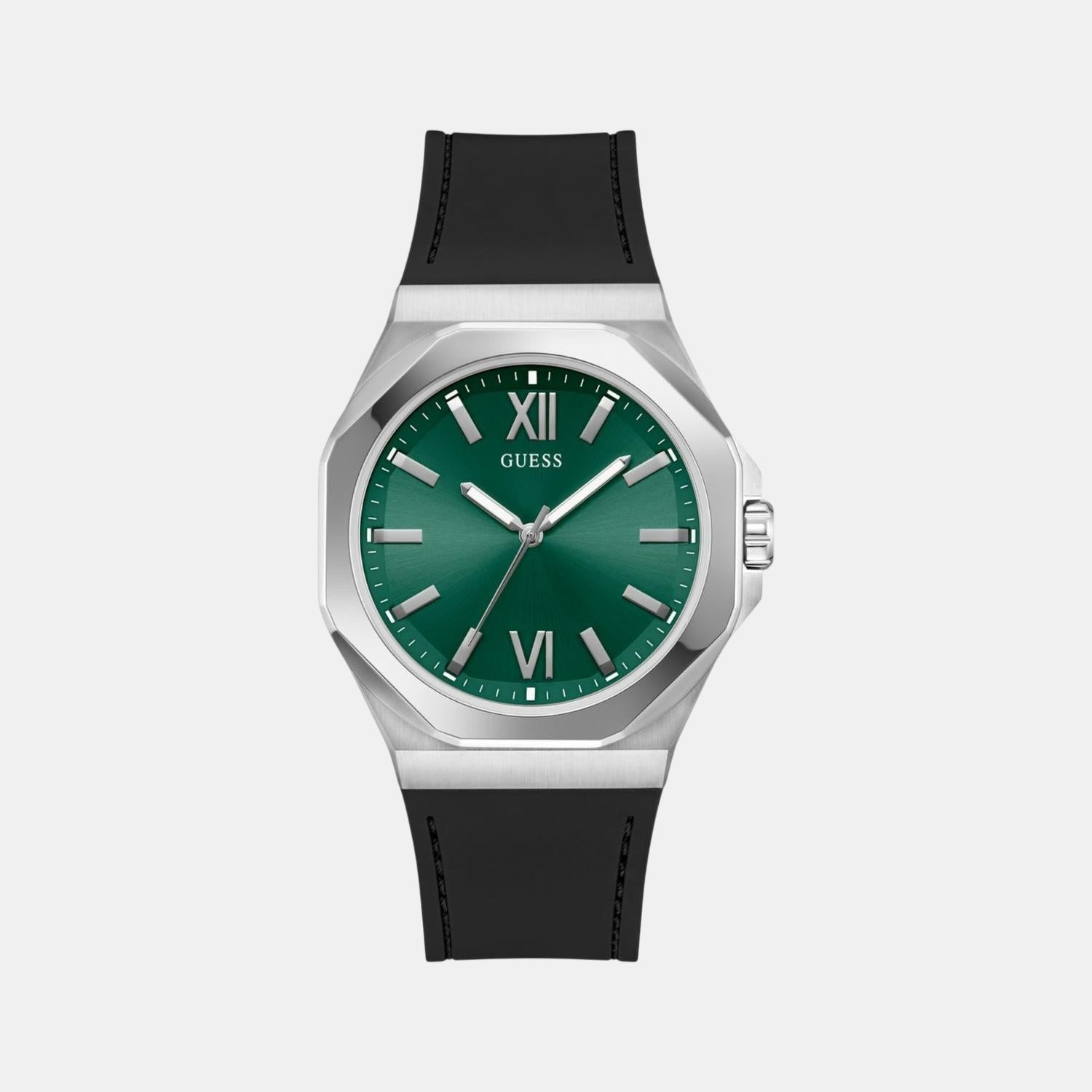 Guess Gd Emperor Men Quartz Green Dial Analog Stainless Steel Gw0850G1