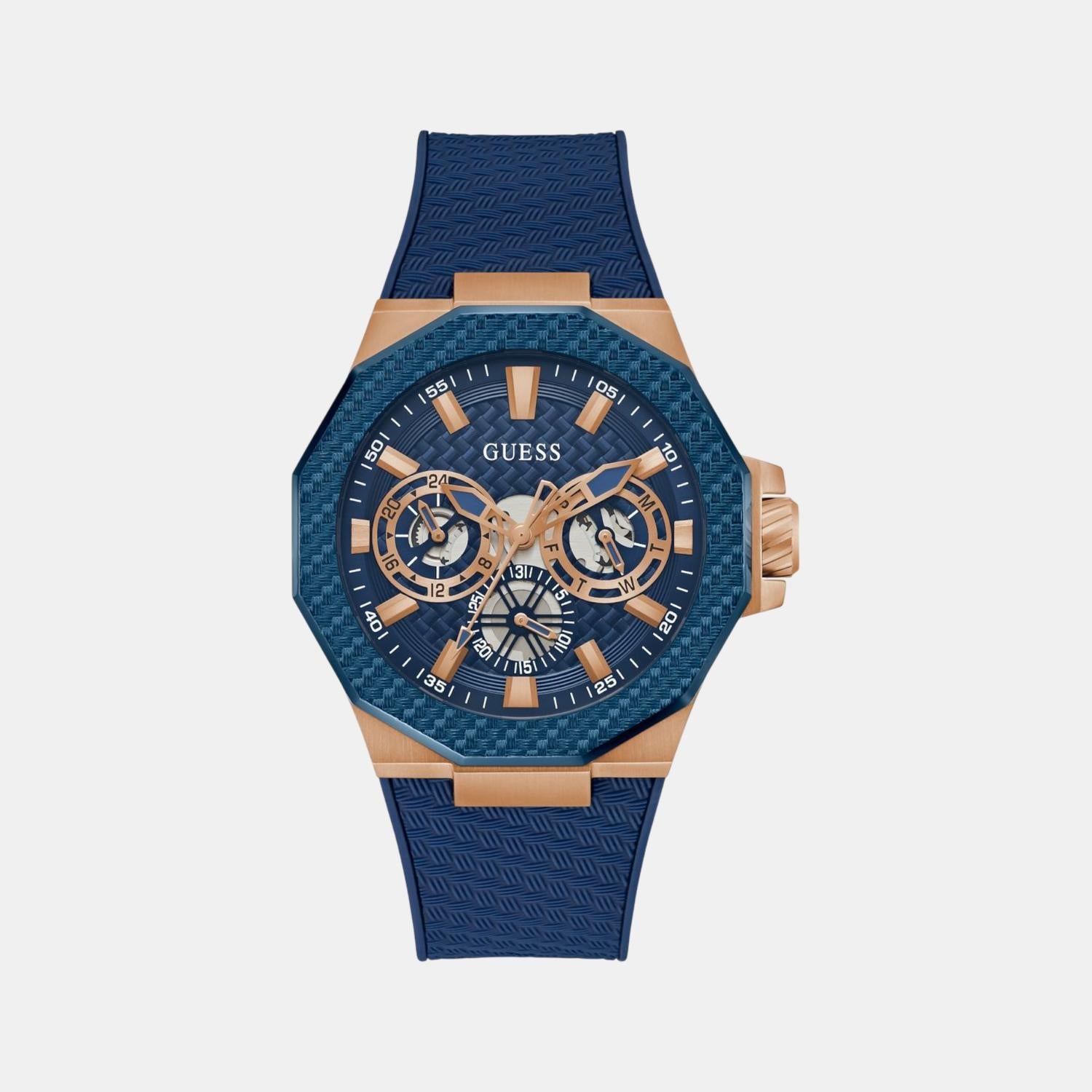 Guess Gs Indy Men Quartz Blue Dial Analog Stainless Steel Gw0853G3