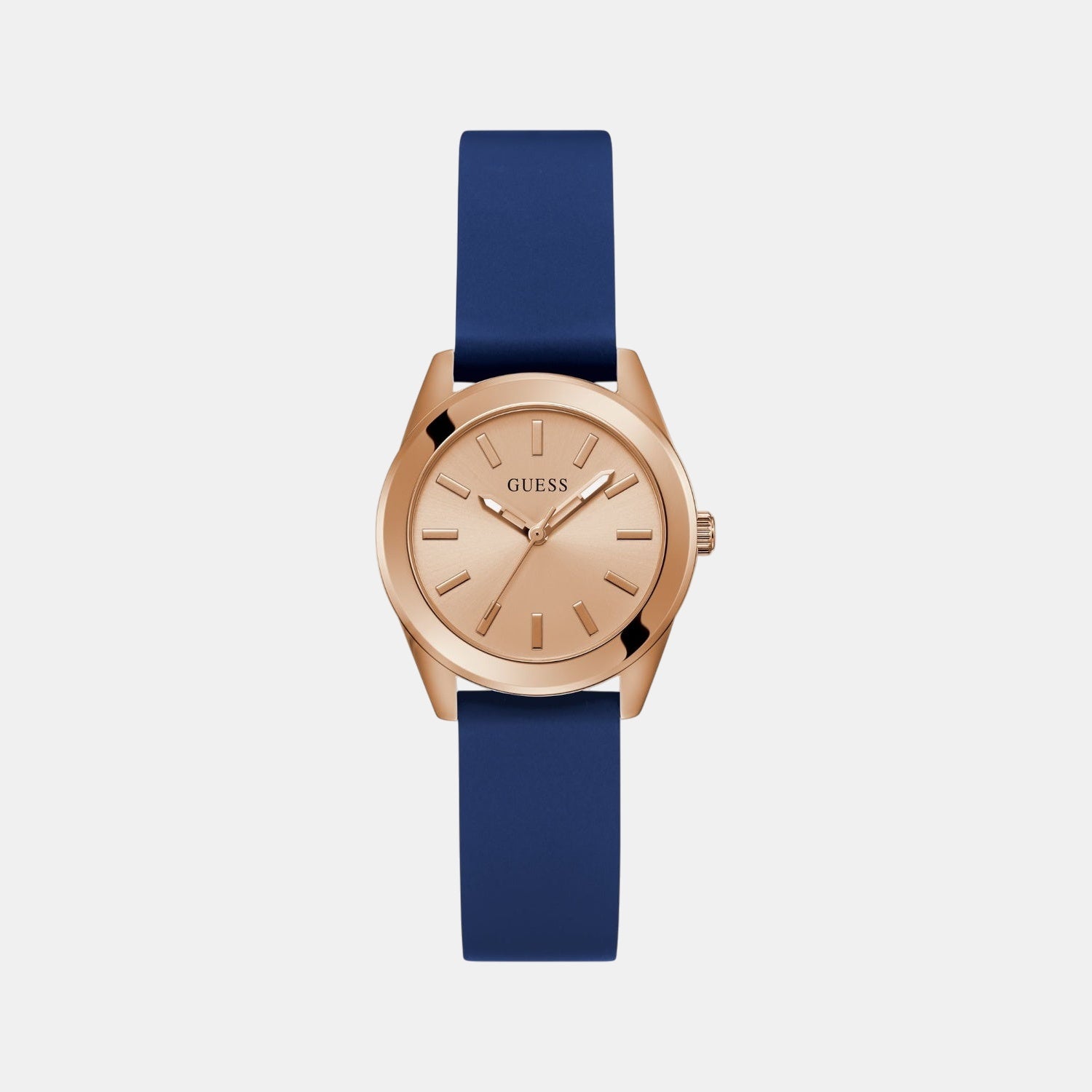 Guess Dress Women Quartz Pink Dial Analog Silicone Watch Gw0855L1