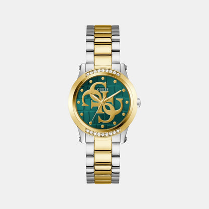 Guess Gt Annette Women Quartz Green Dial Analog Stainless Steel Gw0861L4