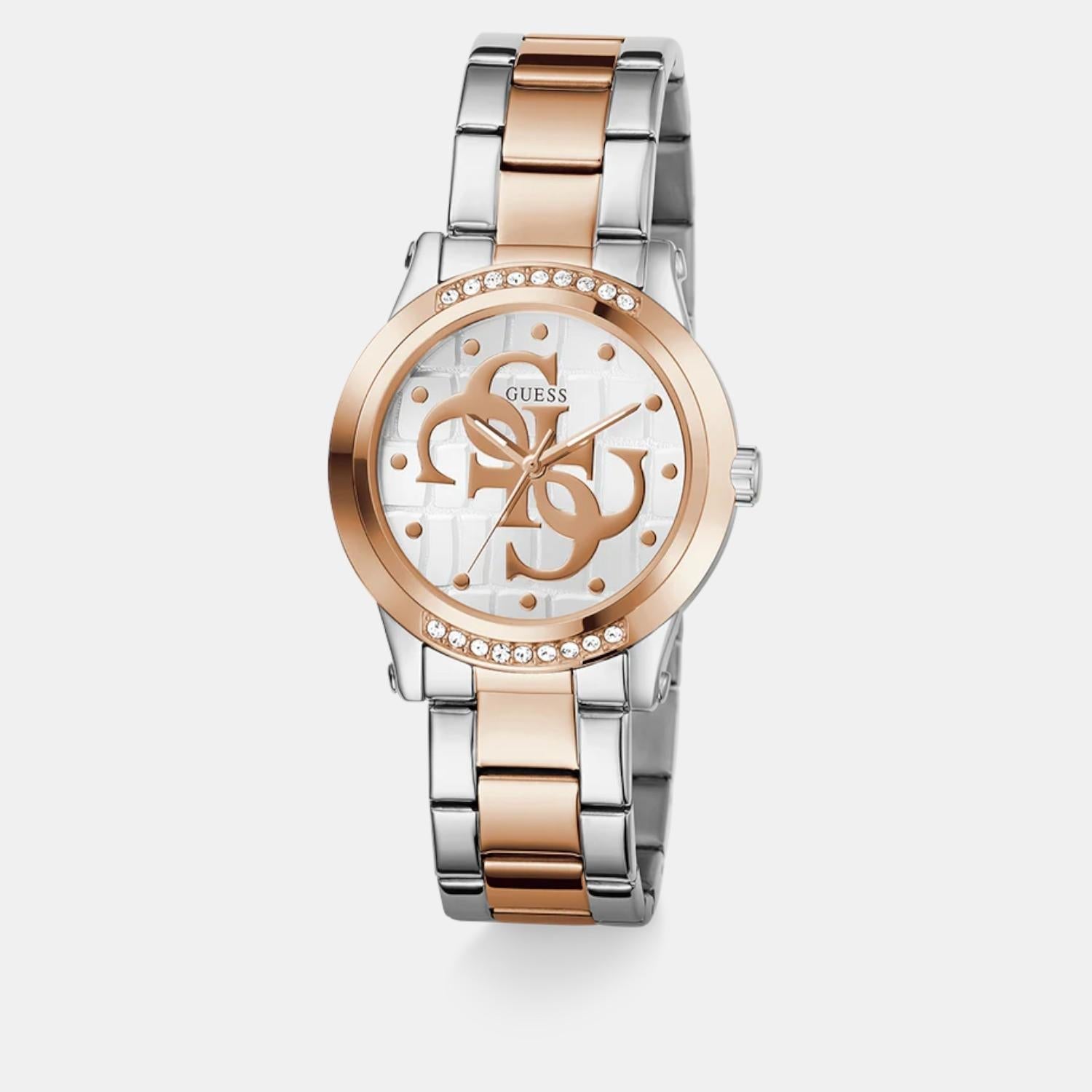 Guess Gt Annette Women Quartz White Dial Analog Stainless Steel Gw0861L5