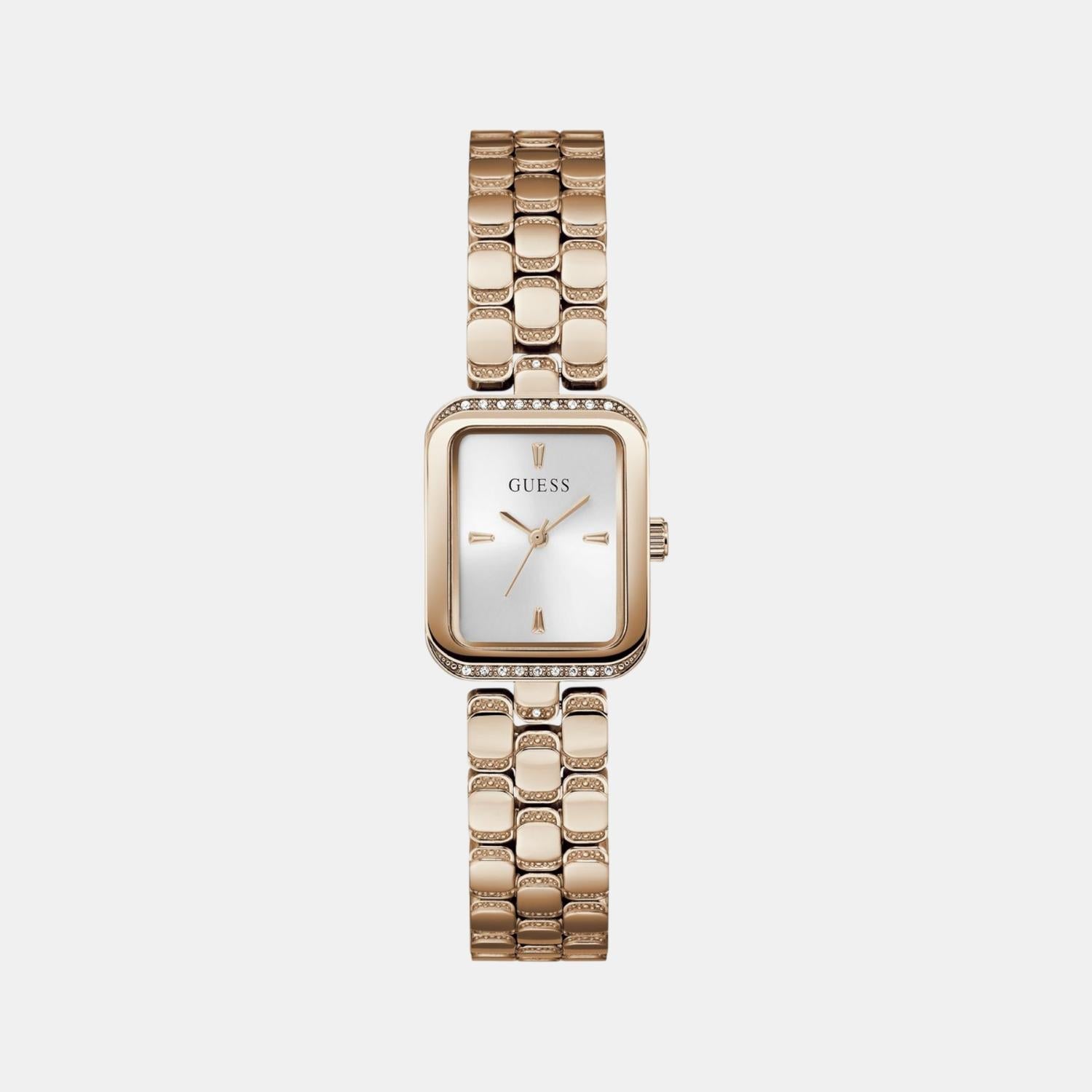 Guess Gb Isla Women Quartz Silver Dial Analog Stainless Steel Gw0865L3