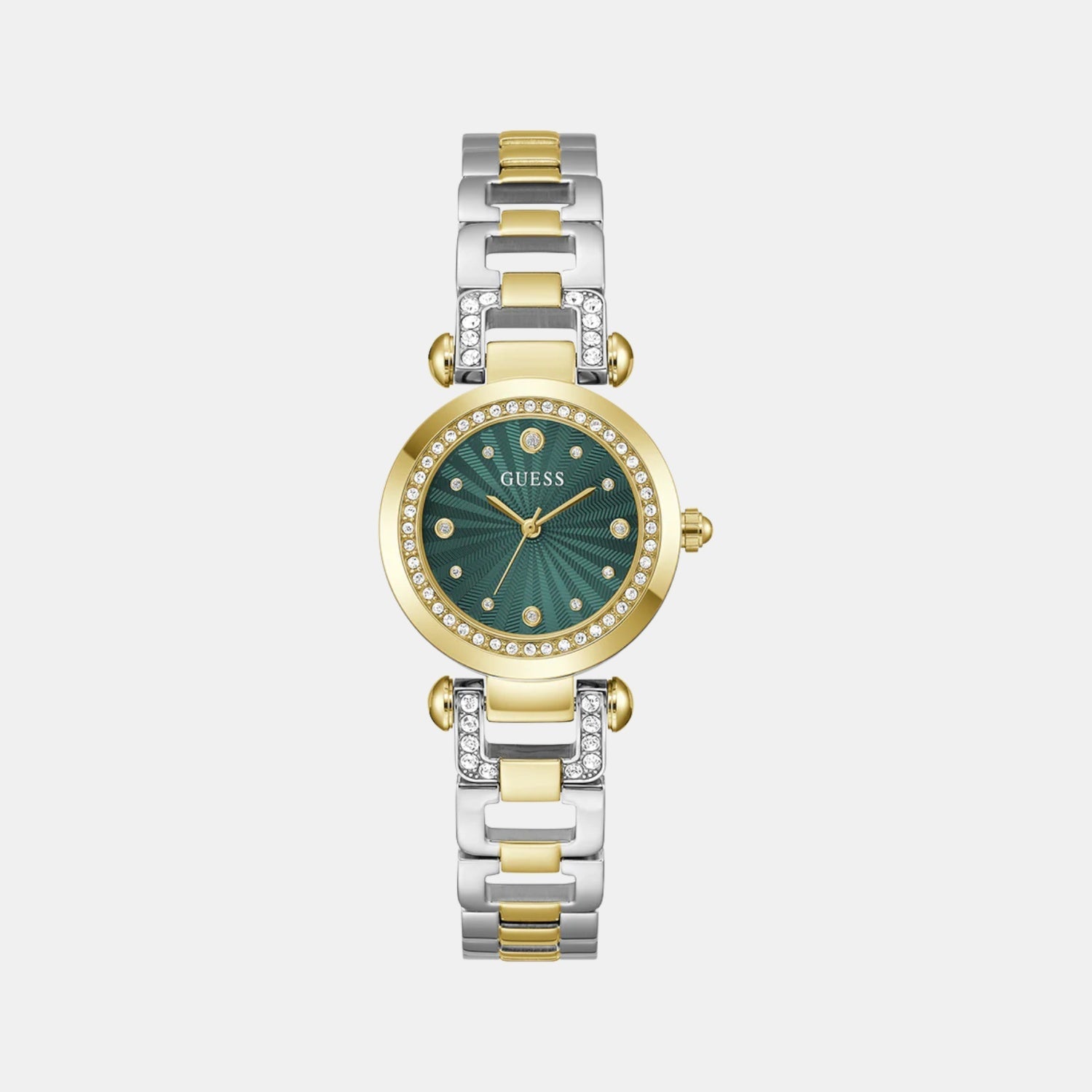 Guess Gb Ginger Women Quartz Green Dial Analog Stainless Steel Gw0869L1