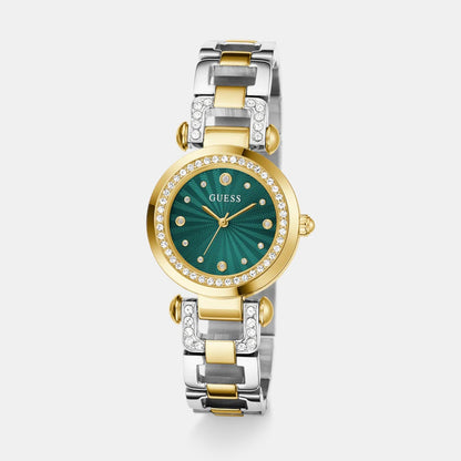 Guess Gb Ginger Women Quartz Green Dial Analog Stainless Steel Gw0869L1