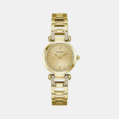 Guess Gb Ginger Women Quartz Champagne Dial Analog Stainless Steel Gw0869L4