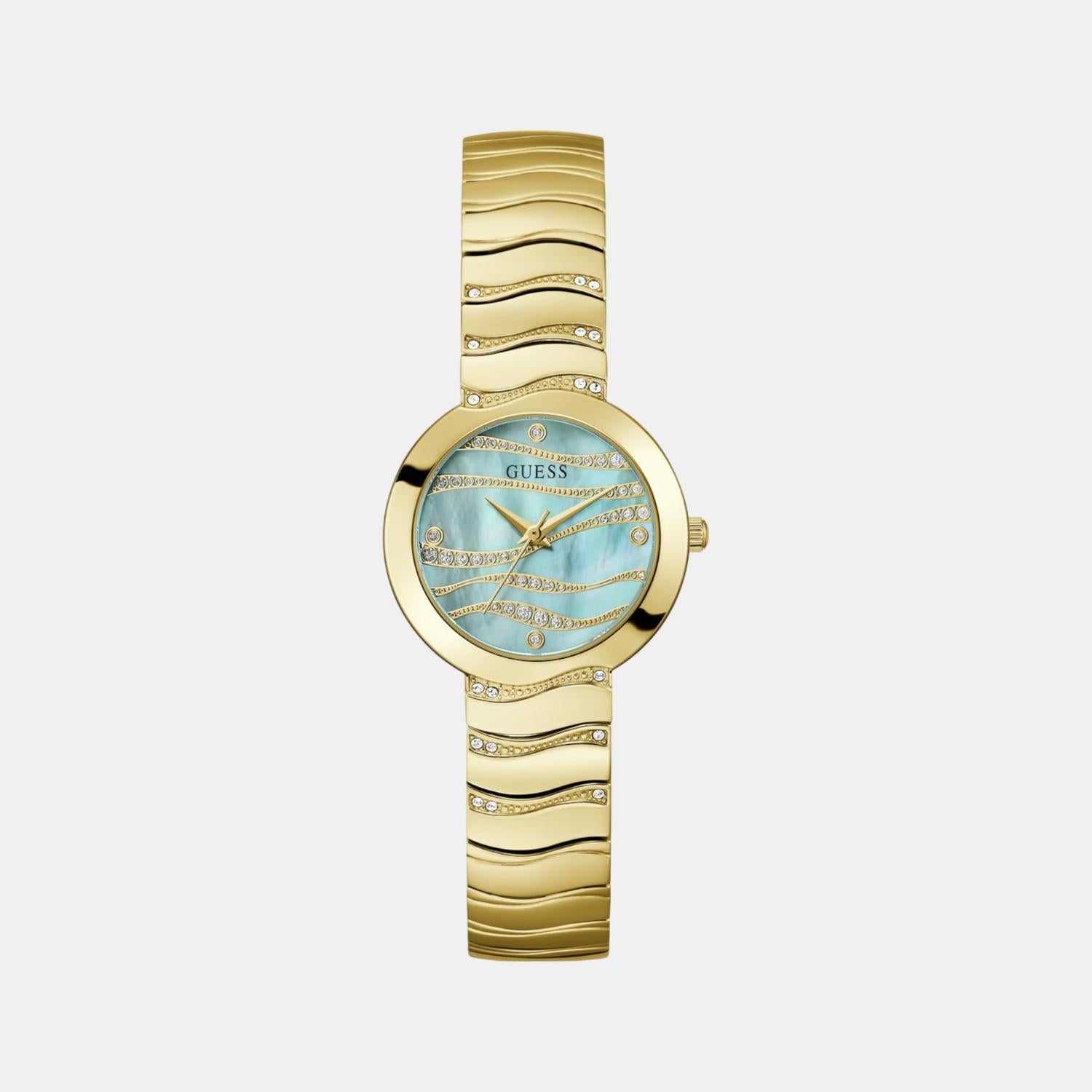 Guess Gd Laguna Women Quartz Green Dial Analog Stainless Steel Gw0871L2