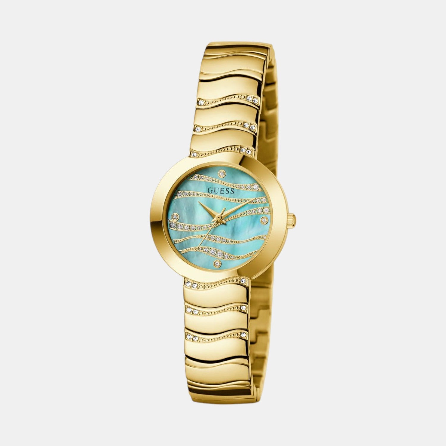 Guess Gd Laguna Women Quartz Green Dial Analog Stainless Steel Gw0871L2