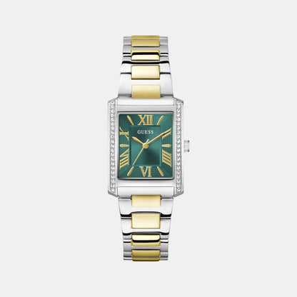 Guess Gd Bonnie Women Quartz Green Dial Analog Stainless Steel Gw0874L2