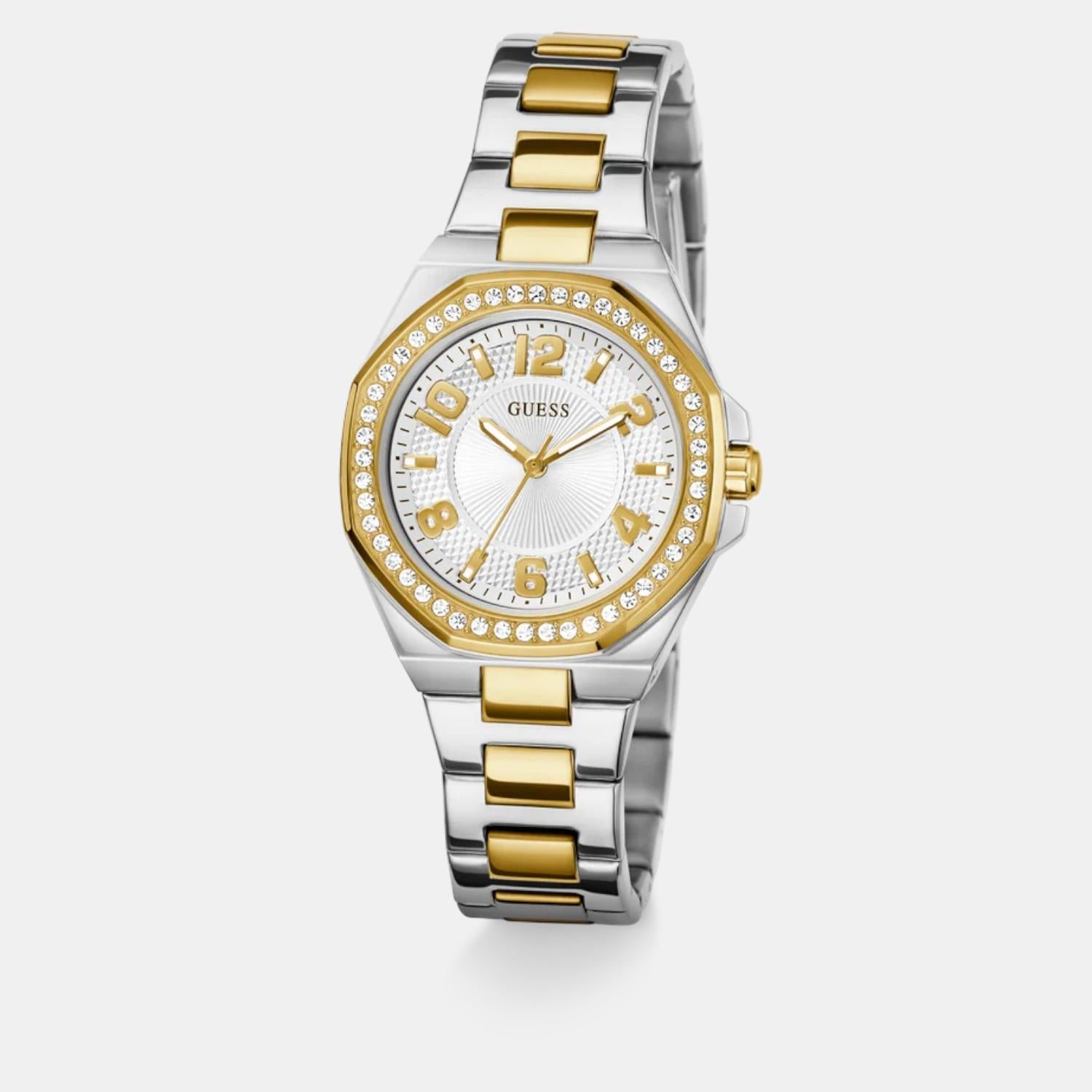 Guess Gs Contessa Women Quartz White Dial Analog Stainless Steel Gw0877L5