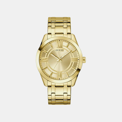 Guess Elliot Men Quartz Champagne Dial Analog Stainless Steel Watch Gw0893G3