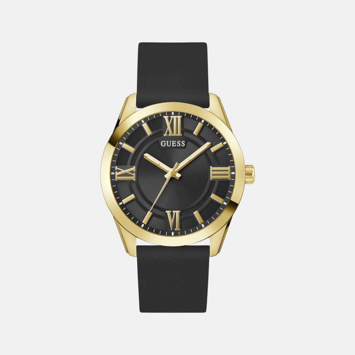 Guess Gd Elliot Men Quartz Black Dial Analog Stainless Steel Gw0894G2