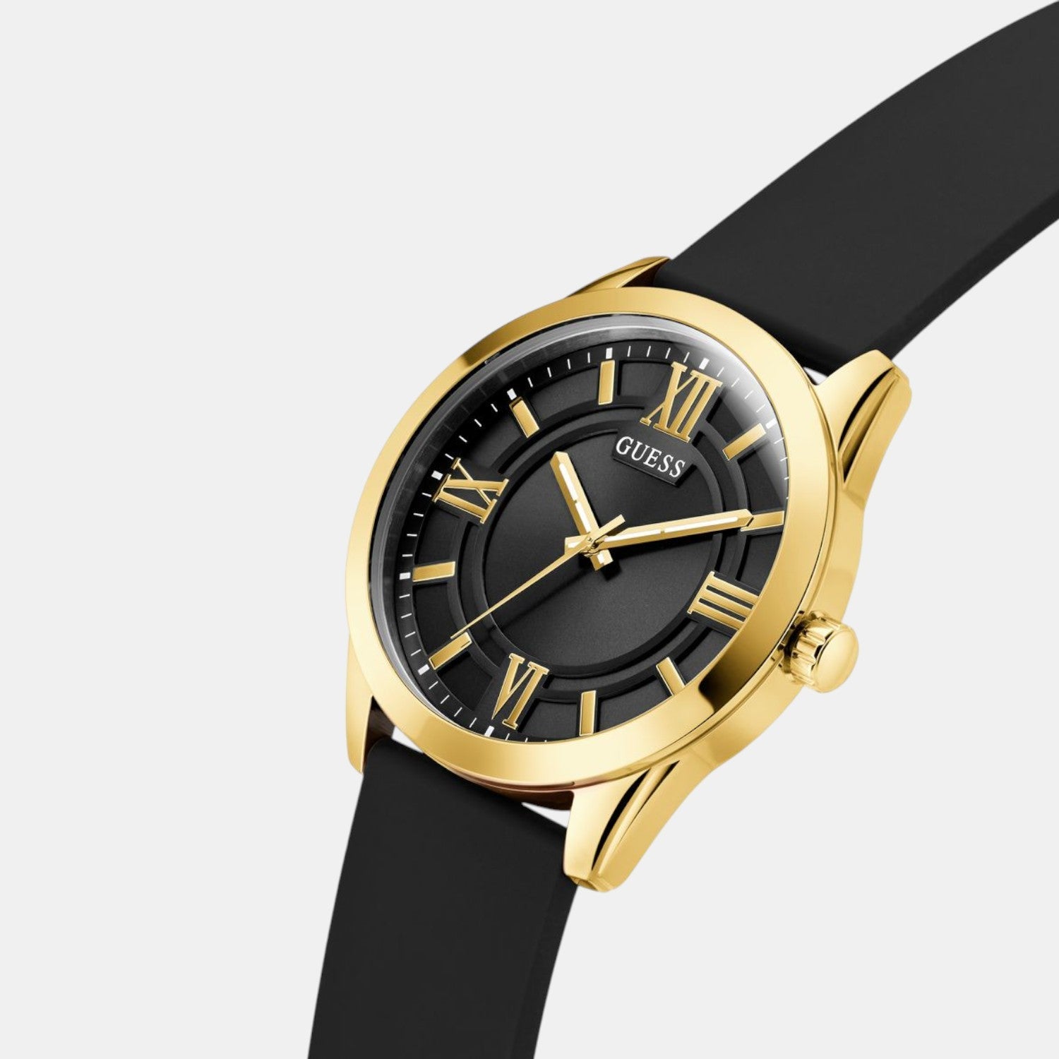 Guess Gd Elliot Men Quartz Black Dial Analog Stainless Steel Gw0894G2