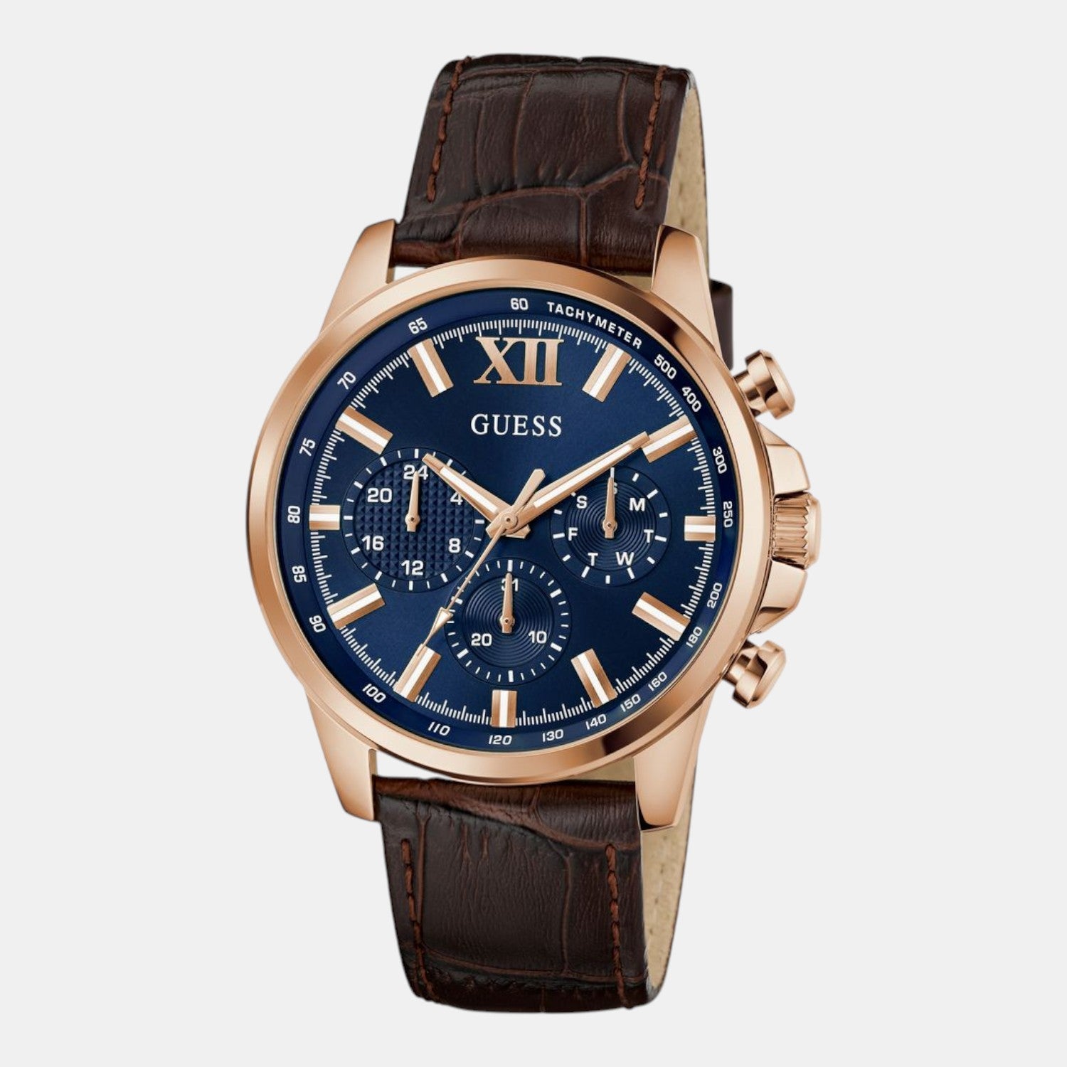 Guess Gd Walker Men Quartz Blue Dial Analog Stainless Steel Gw0901G3