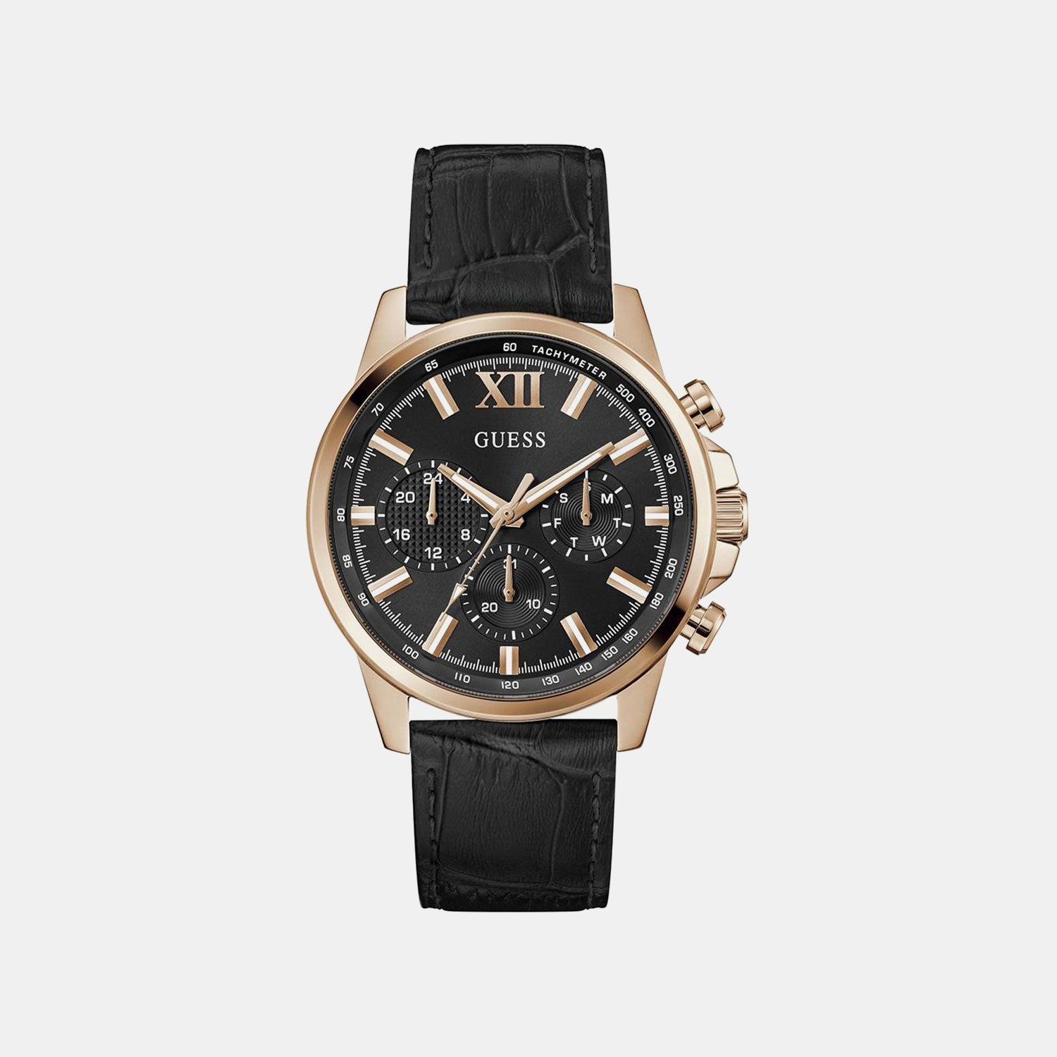 Guess Gd Walker Men Quartz Black Dial Analog Stainless Steel Gw0901G5