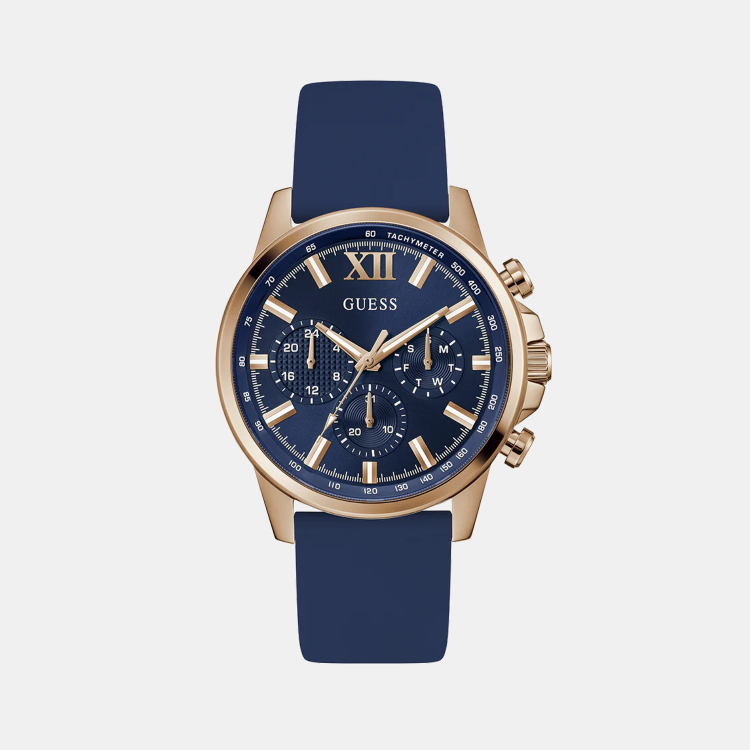 Guess Gd Walker Men Quartz Blue Dial Analog Stainless Steel Gw0913G1