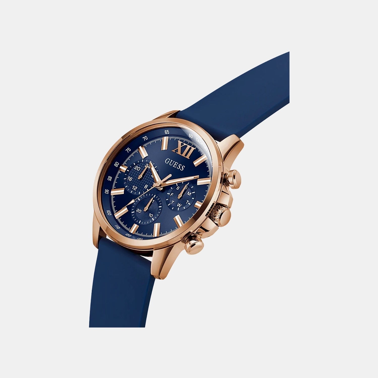 Guess Gd Walker Men Quartz Blue Dial Analog Stainless Steel Gw0913G1