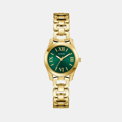 Guess Gb Veda Women Quartz Green Dial Analog Stainless Steel Gw0927L2